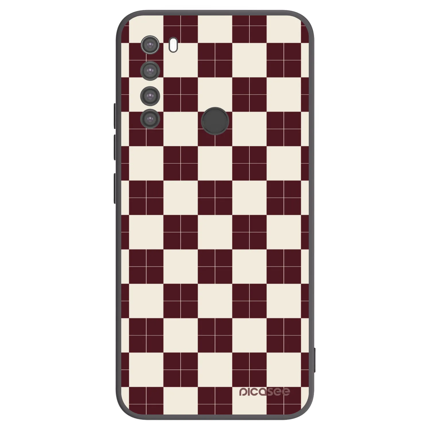Picasee fekete szilikon tok az alábbi mobiltelefonokra Xiaomi Redmi Note 8 - Checked Away