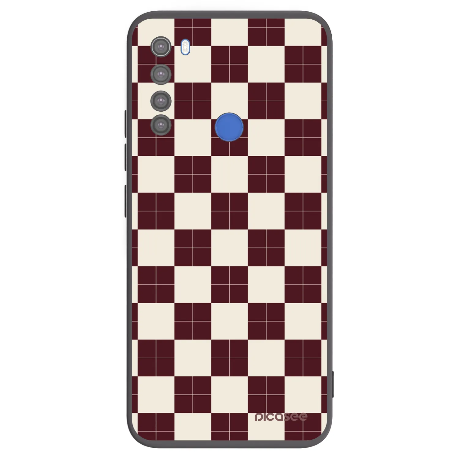 Picasee fekete szilikon tok az alábbi mobiltelefonokra Xiaomi Redmi Note 8T - Checked Away