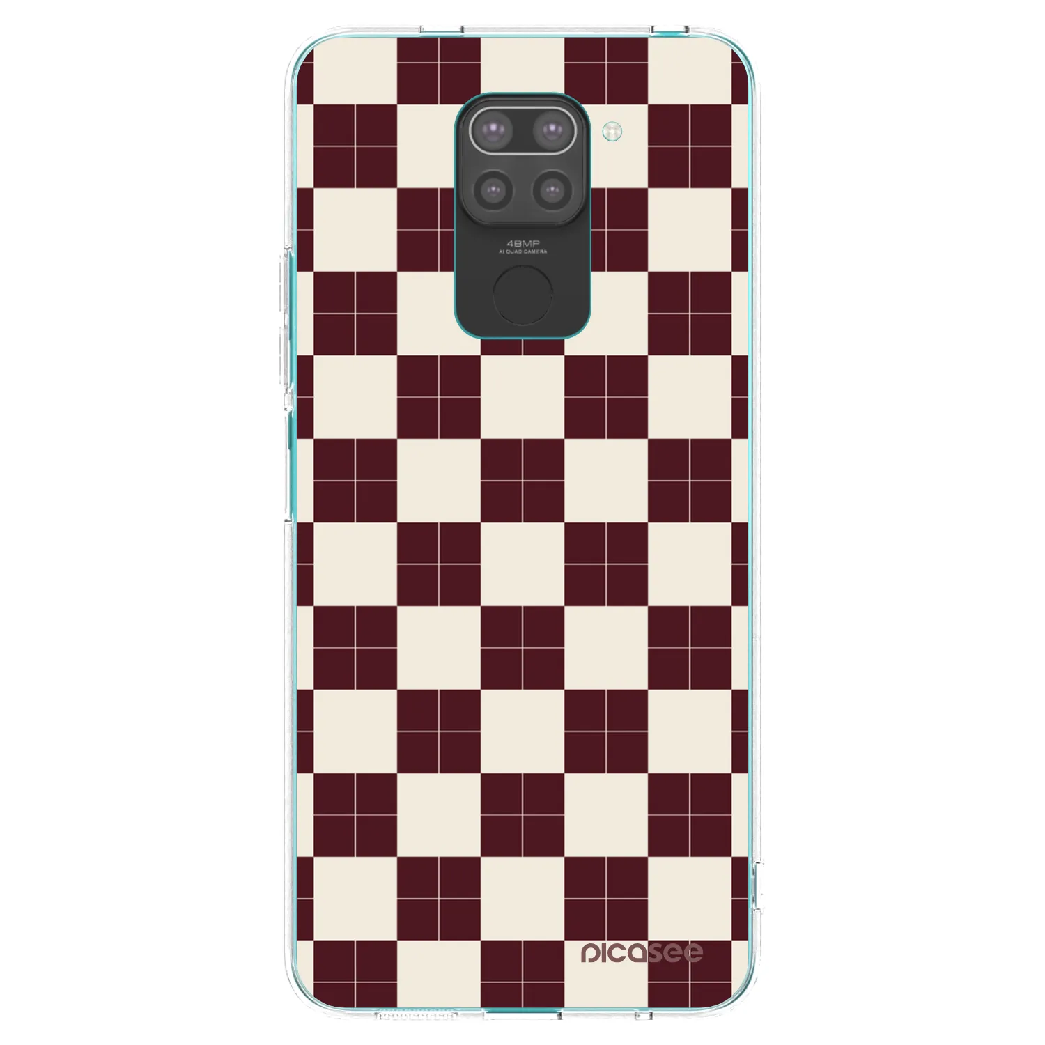 Picasee fekete szilikon tok az alábbi mobiltelefonokra Xiaomi Redmi Note 9 - Checked Away