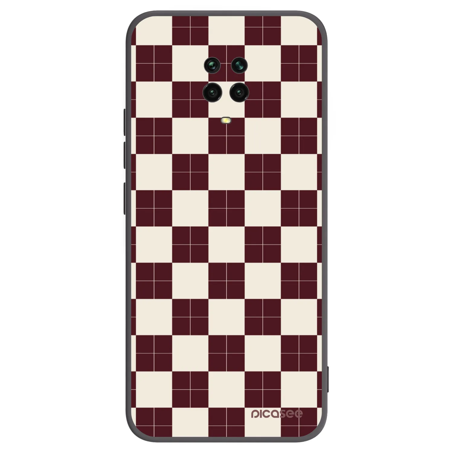 Picasee fekete szilikon tok az alábbi mobiltelefonokra Xiaomi Redmi Note 9S - Checked Away