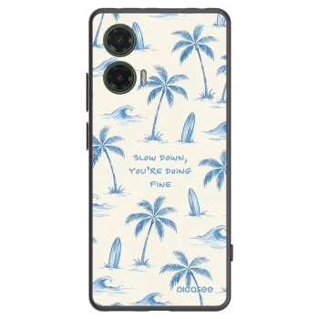 Picasee fekete szilikon tok az alábbi mobiltelefonokra Motorola Moto G35 5G - Slow Tide