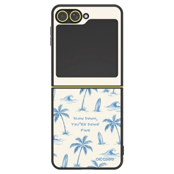 Szilikon tok erre a típusra Samsung Galaxy Z Flip5 5G - Slow Tide