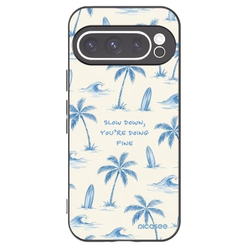 Picasee fekete szilikon tok az alábbi mobiltelefonokra Google Pixel 9 Pro XL - Slow Tide