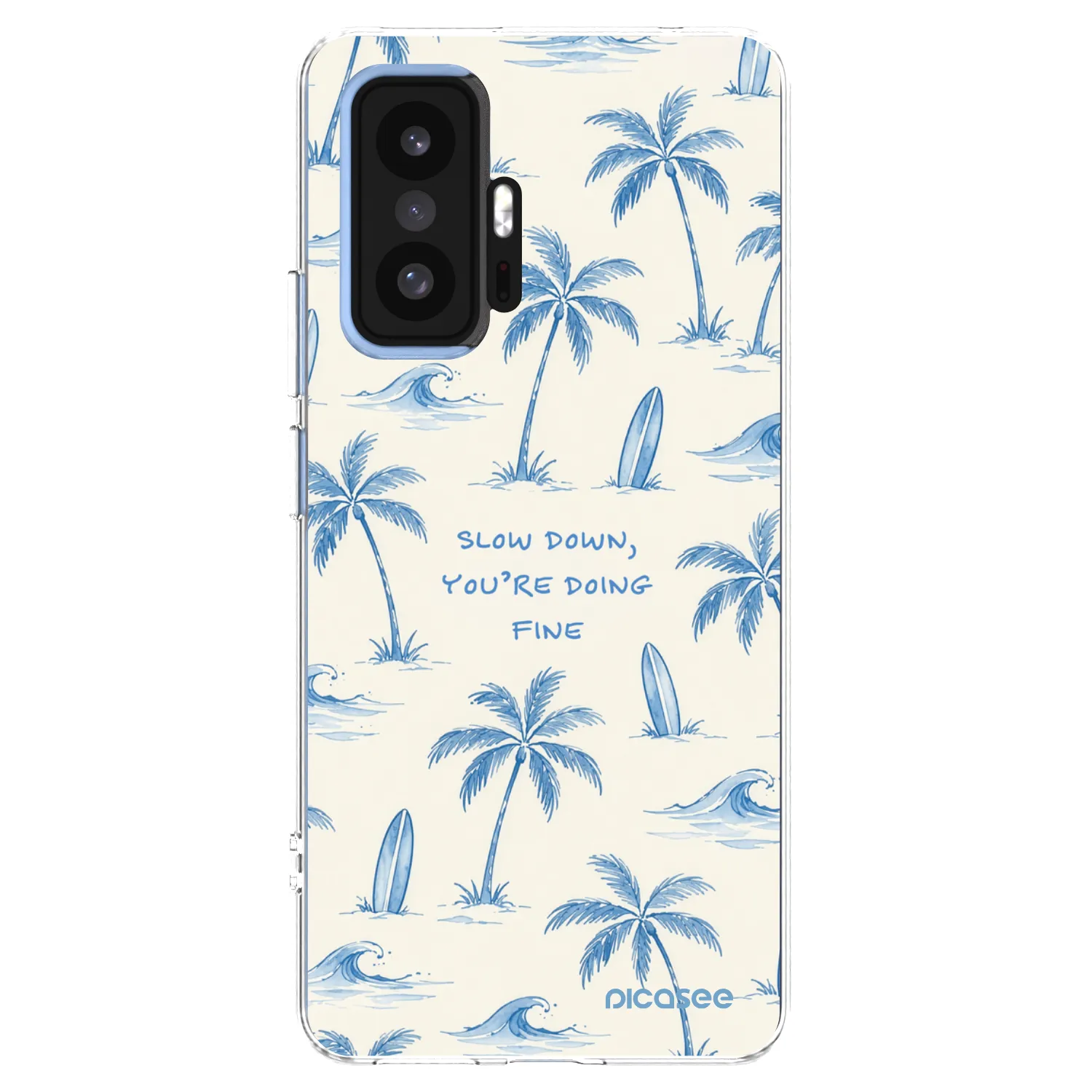 Picasee átlátszó szilikon tok az alábbi mobiltelefonokra Xiaomi 11T Pro - Slow Tide
