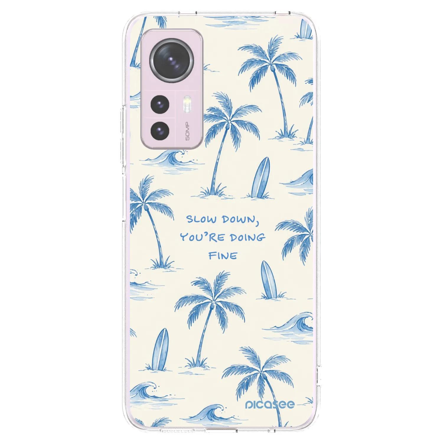 Picasee átlátszó szilikon tok az alábbi mobiltelefonokra Xiaomi 12 - Slow Tide