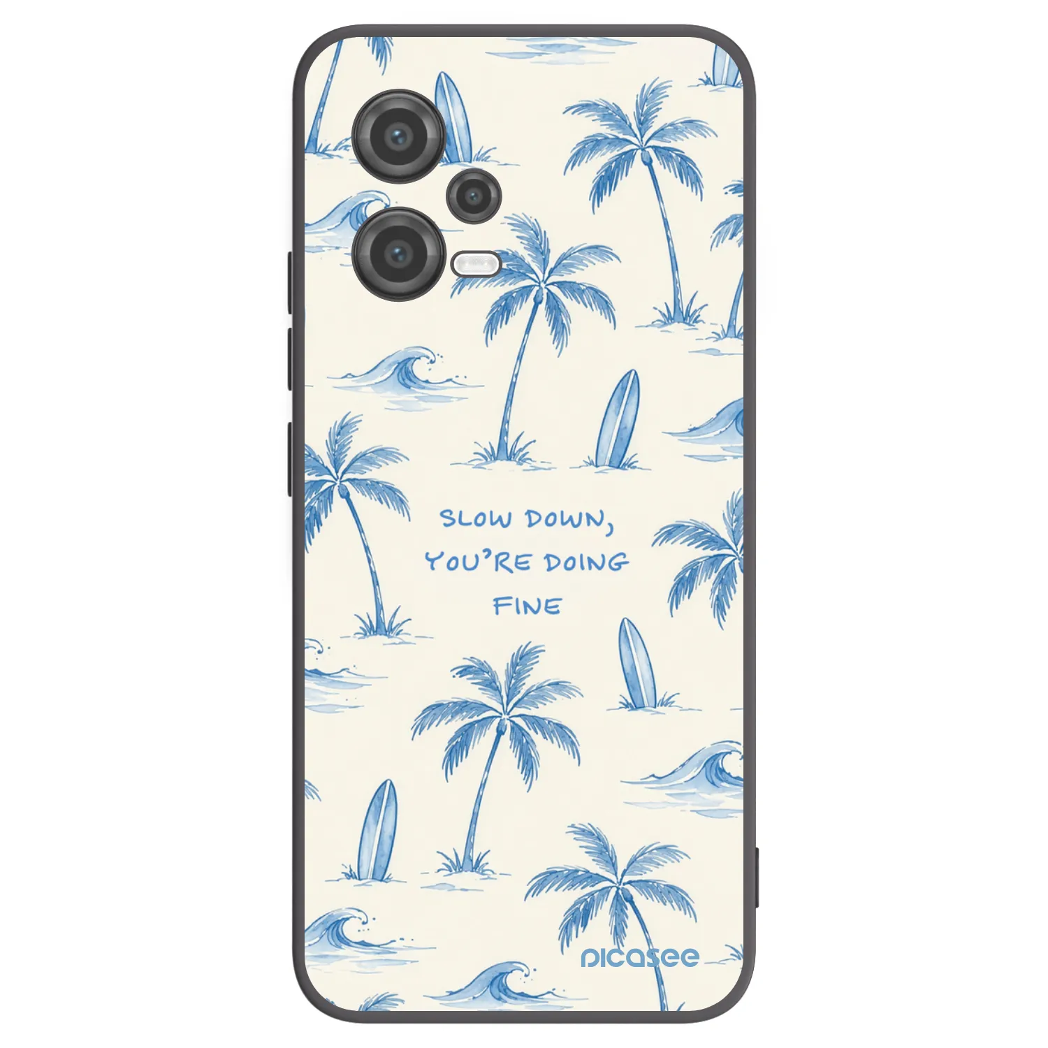 Picasee fekete szilikon tok az alábbi mobiltelefonokra Xiaomi Poco X5 - Slow Tide
