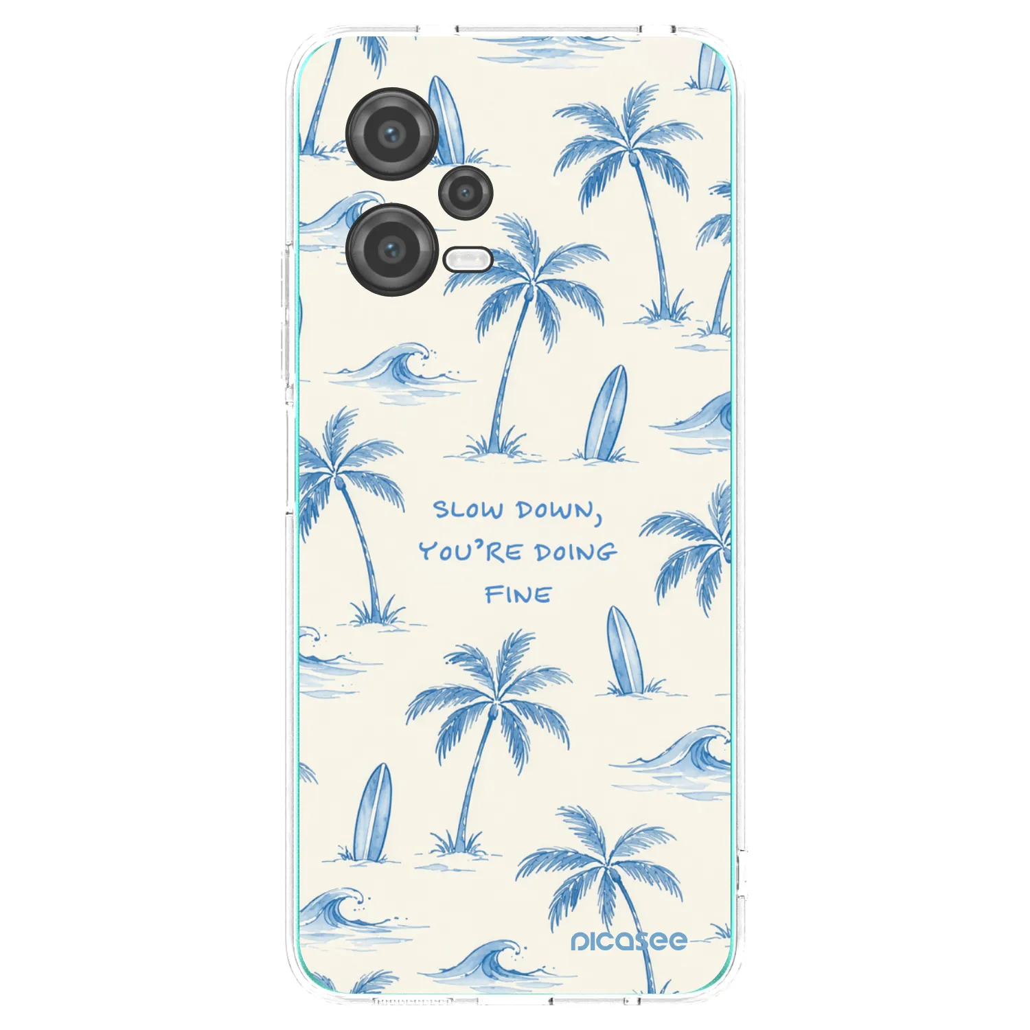 Picasee átlátszó szilikon tok az alábbi mobiltelefonokra Xiaomi Poco X5 - Slow Tide