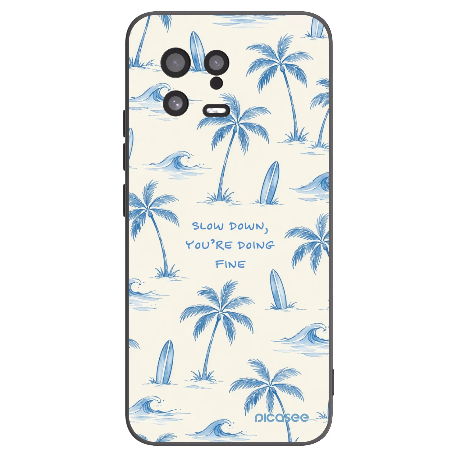 Picasee fekete szilikon tok az alábbi mobiltelefonokra Xiaomi 13 - Slow Tide