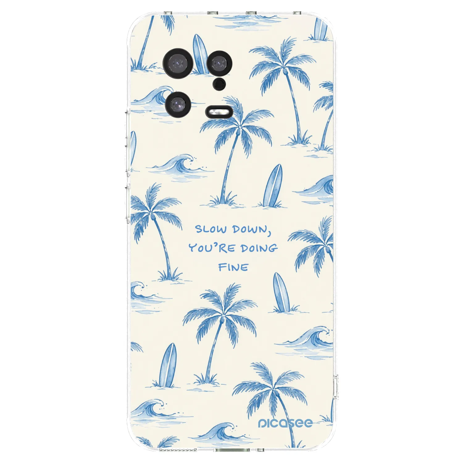 Picasee átlátszó szilikon tok az alábbi mobiltelefonokra Xiaomi 13 - Slow Tide