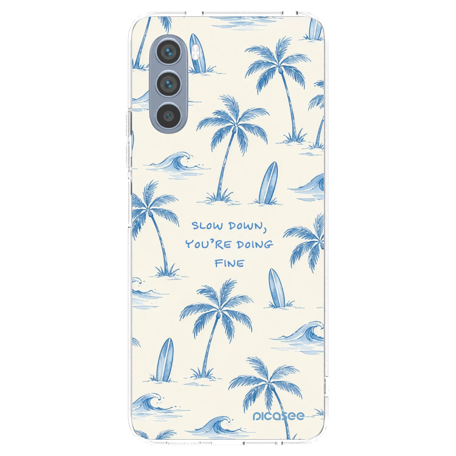 Picasee átlátszó szilikon tok az alábbi mobiltelefonokra Motorola Moto G62 - Slow Tide