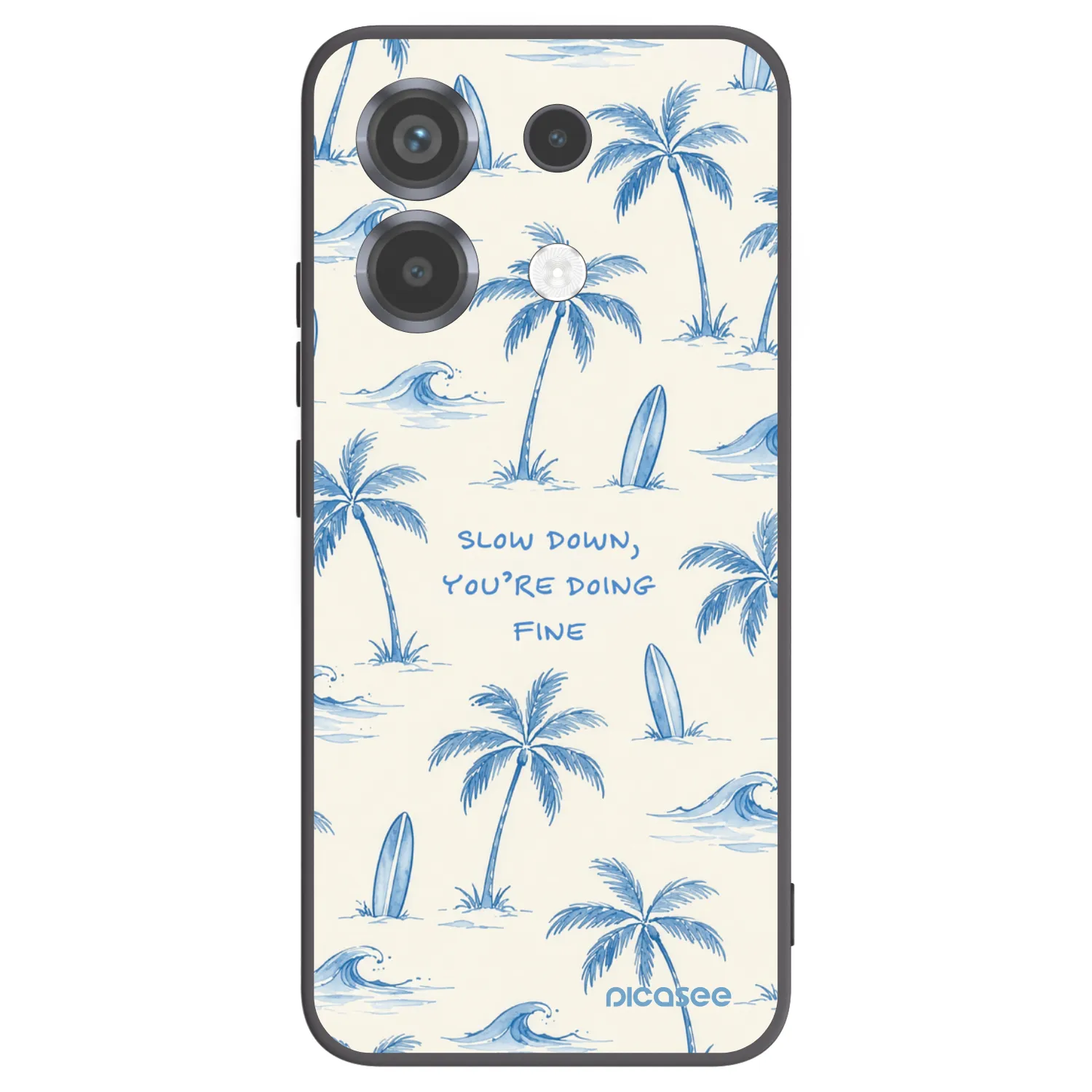 Picasee fekete szilikon tok az alábbi mobiltelefonokra Xiaomi Poco X6 - Slow Tide