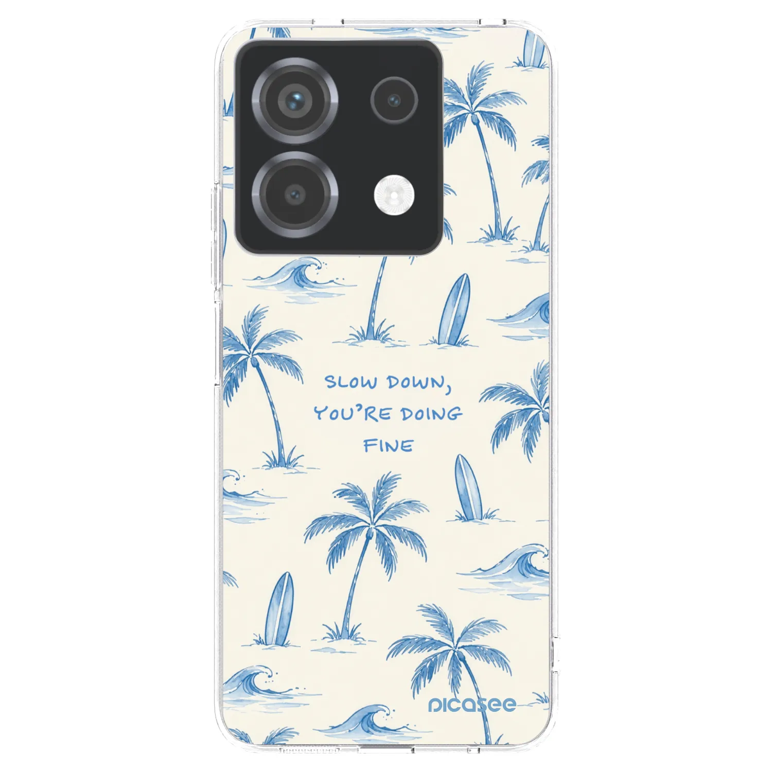 Picasee átlátszó szilikon tok az alábbi mobiltelefonokra Xiaomi Poco X6 - Slow Tide
