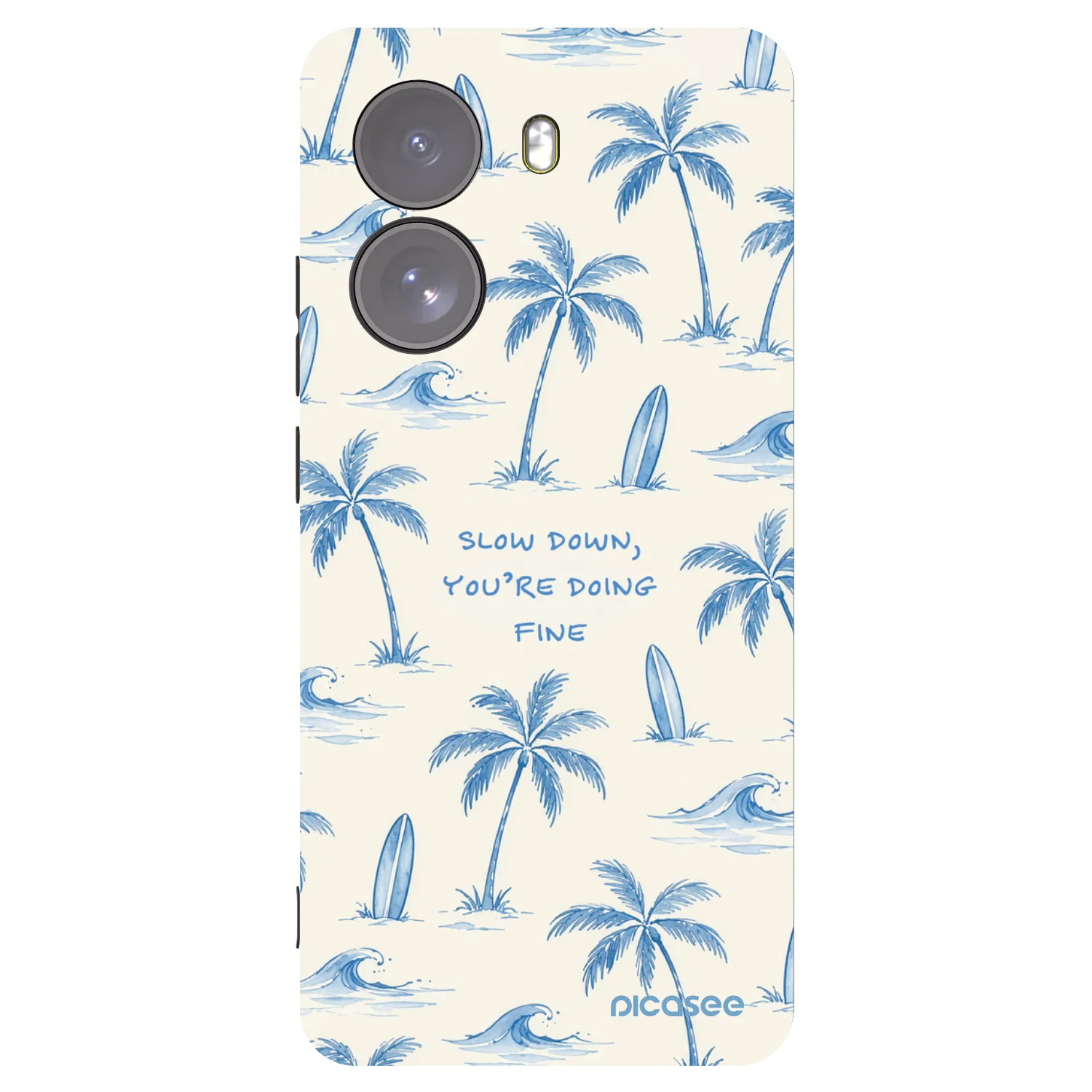 Picasee fekete szilikon tok az alábbi mobiltelefonokra Xiaomi Poco X7 - Slow Tide