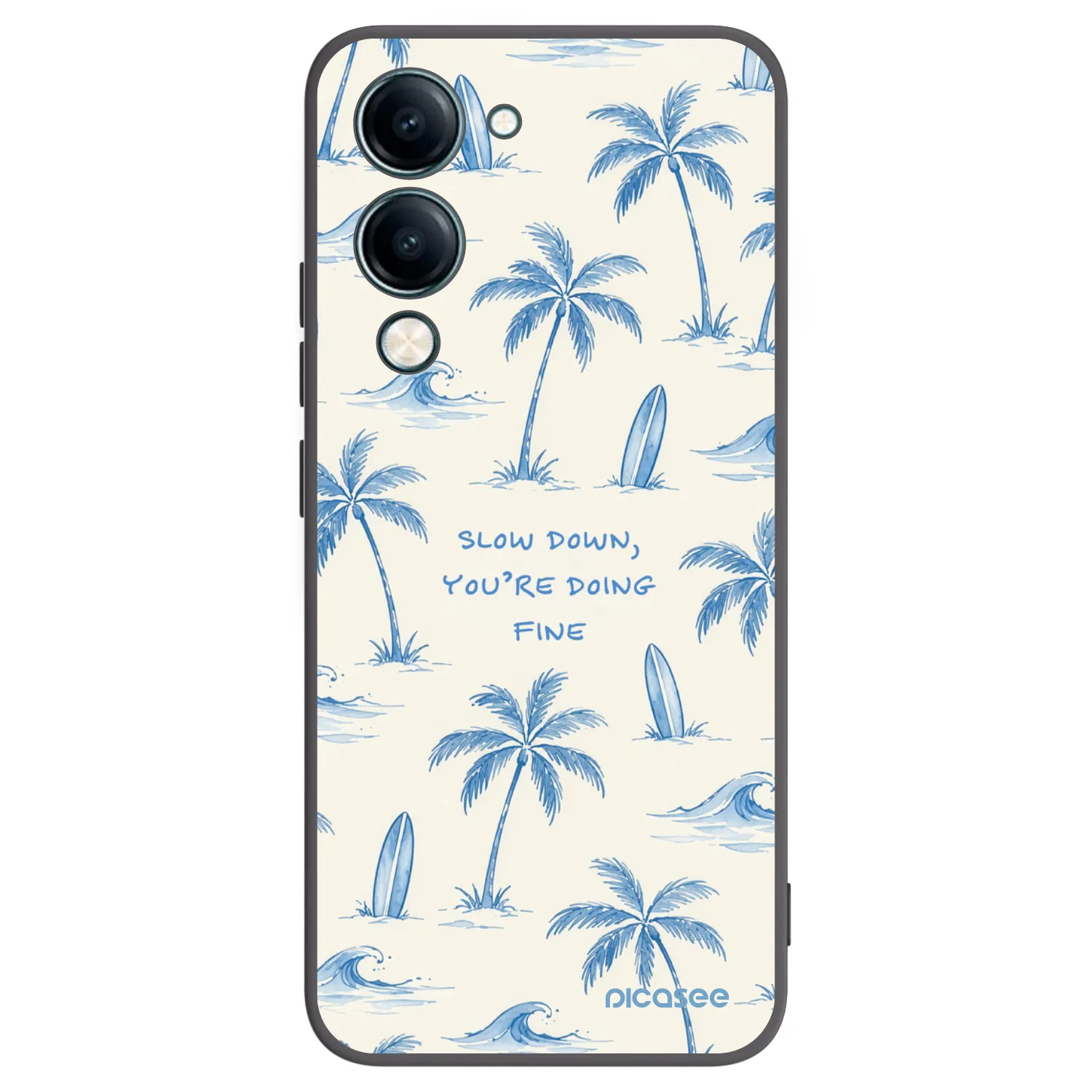 Picasee fekete szilikon tok az alábbi mobiltelefonokra Vivo Y29s 5G - Slow Tide