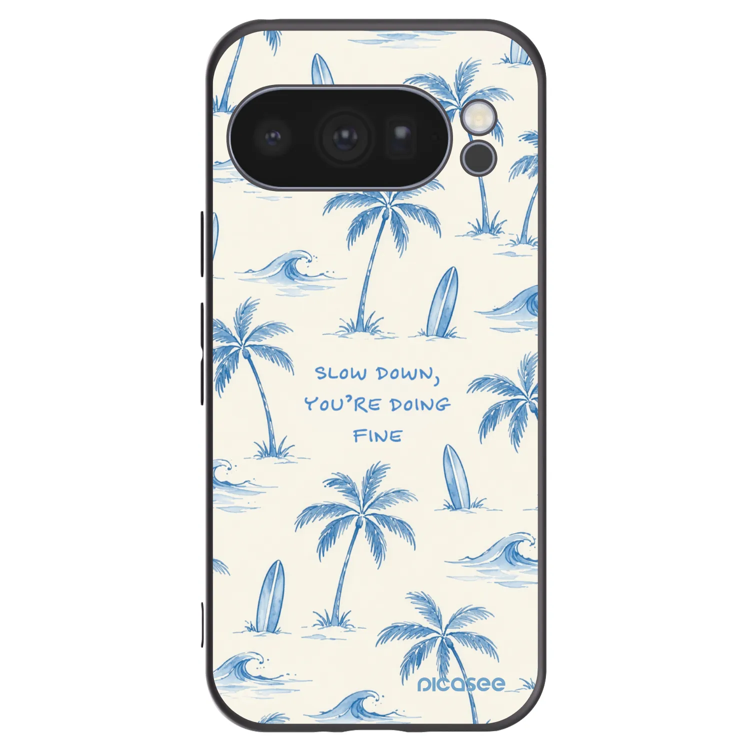 Picasee fekete szilikon tok az alábbi mobiltelefonokra Google Pixel 10 Pro - Slow Tide