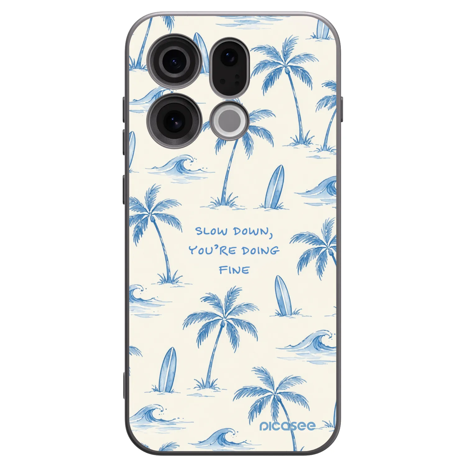Picasee fekete szilikon tok az alábbi mobiltelefonokra OPPO Find X9 - Slow Tide