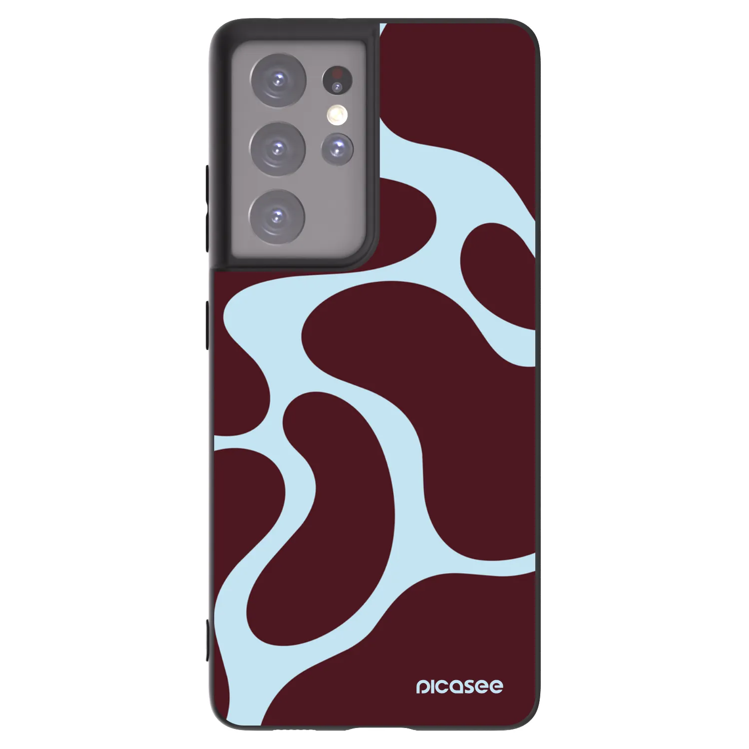 Picasee fekete szilikon tok az alábbi mobiltelefonokra Samsung Galaxy S21 Ultra 5G G998B - Soft Detour