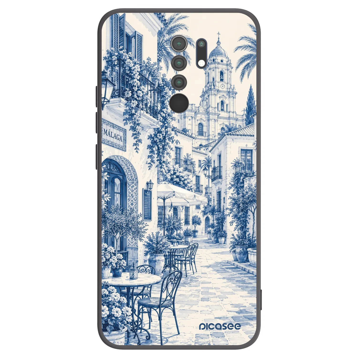 Picasee fekete szilikon tok az alábbi mobiltelefonokra Xiaomi Redmi 9 - Calle Azul