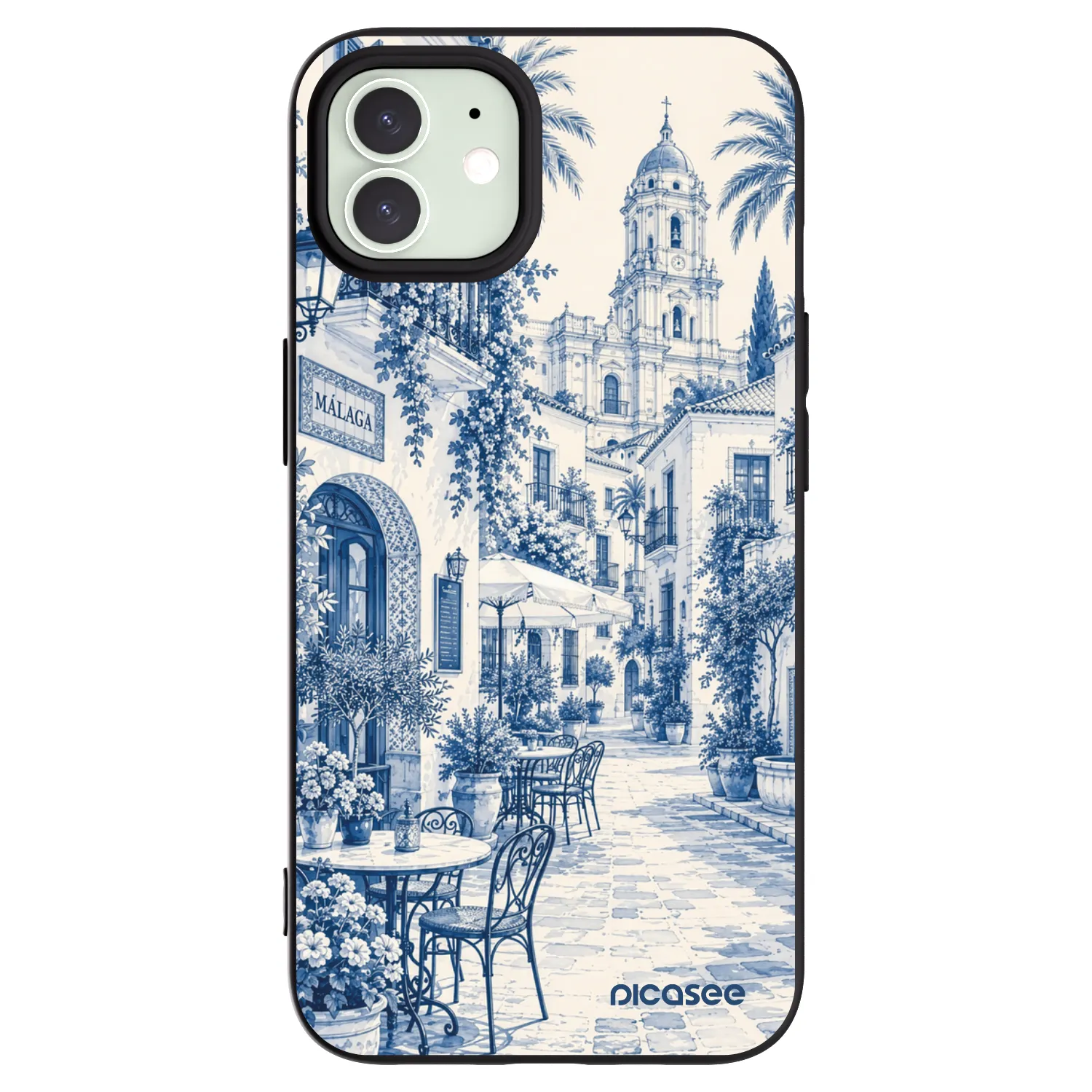 Picasee fekete szilikon tok az alábbi mobiltelefonokra Apple iPhone 12 - Calle Azul
