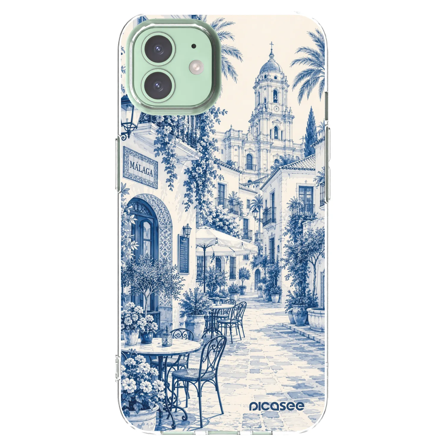 Picasee átlátszó szilikon tok az alábbi mobiltelefonokra Apple iPhone 12 - Calle Azul
