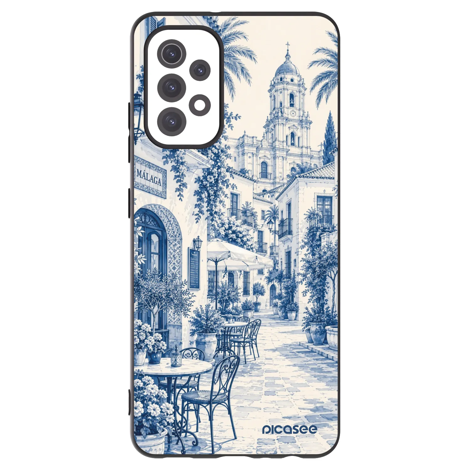 Picasee fekete szilikon tok az alábbi mobiltelefonokra Samsung Galaxy A32 5G A326B - Calle Azul