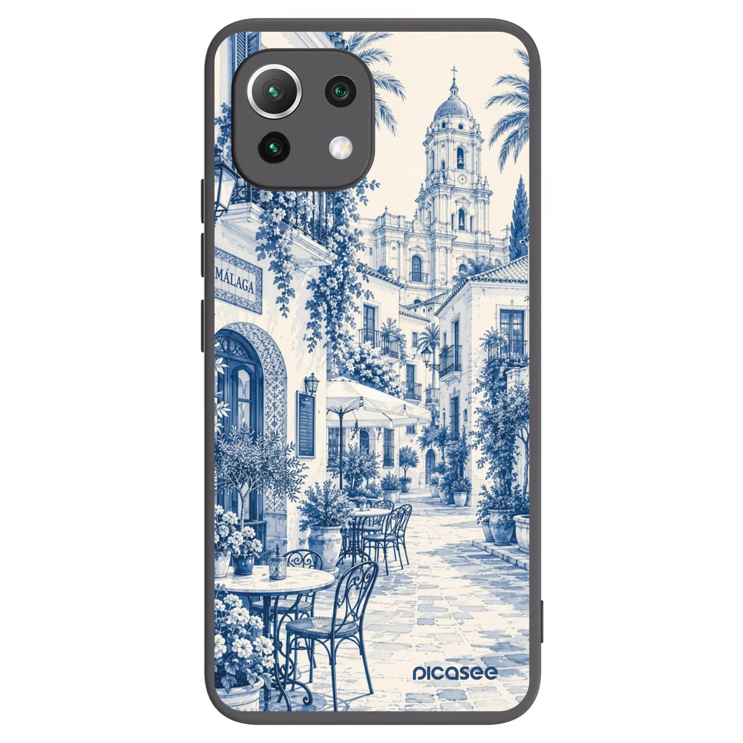 Picasee fekete szilikon tok az alábbi mobiltelefonokra Xiaomi Mi 11 Lite - Calle Azul