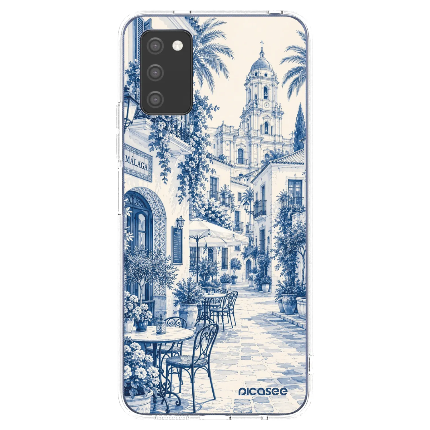 Picasee átlátszó szilikon tok az alábbi mobiltelefonokra Samsung Galaxy A02s A025G - Calle Azul
