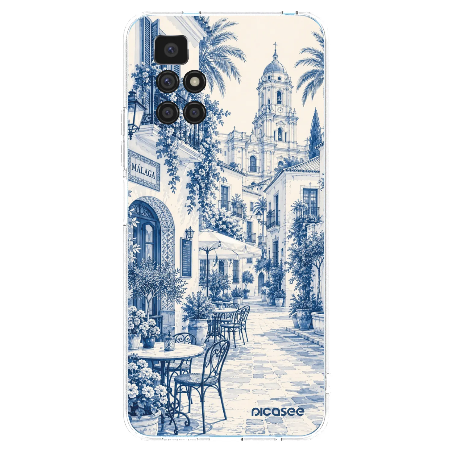 Picasee átlátszó szilikon tok az alábbi mobiltelefonokra Xiaomi Redmi 10 - Calle Azul