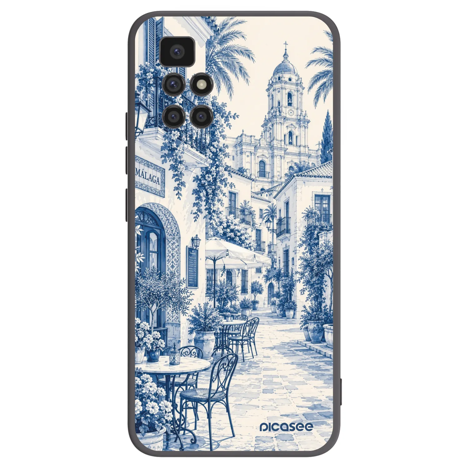 Picasee fekete szilikon tok az alábbi mobiltelefonokra Xiaomi Redmi 10 - Calle Azul