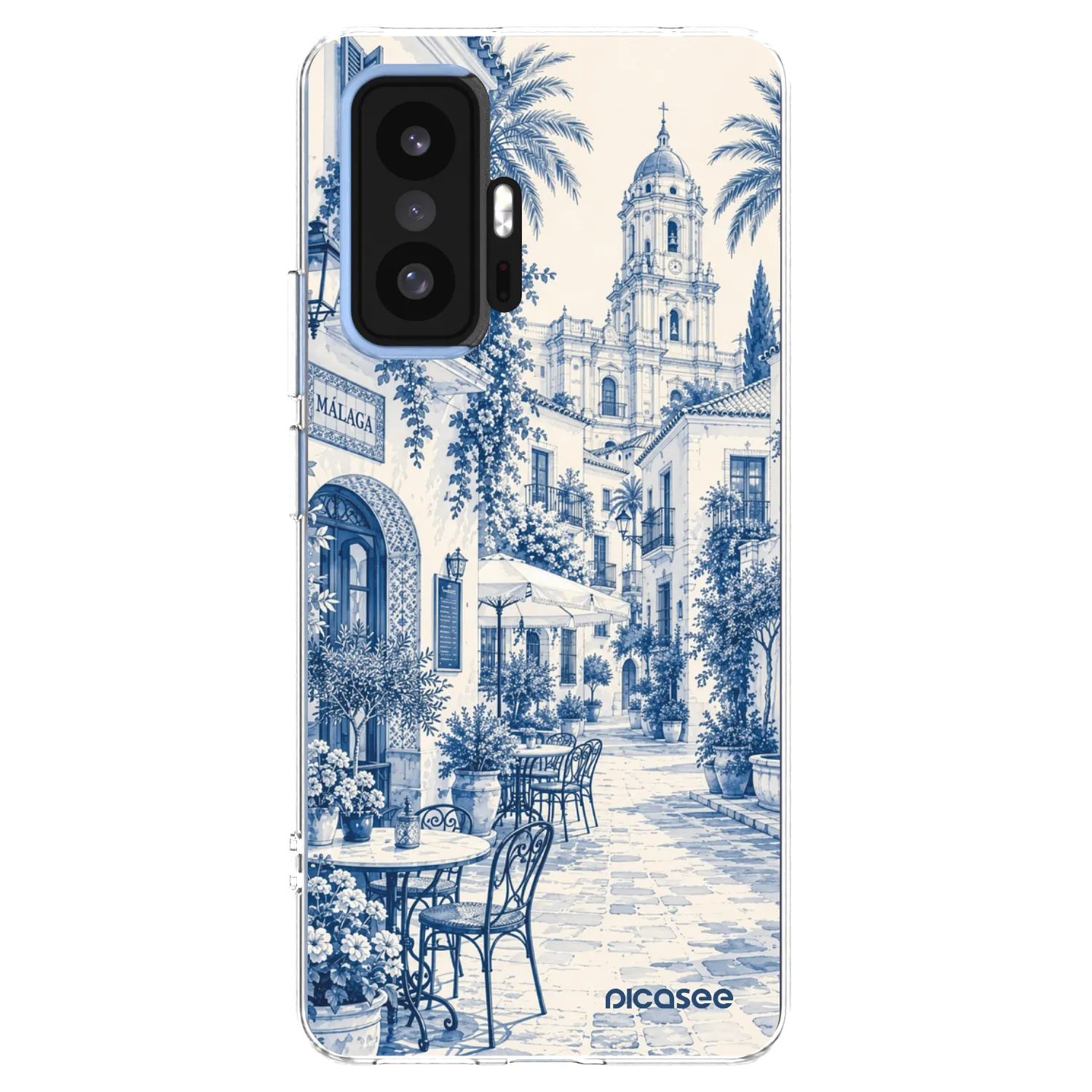 Picasee átlátszó szilikon tok az alábbi mobiltelefonokra Xiaomi 11T Pro - Calle Azul