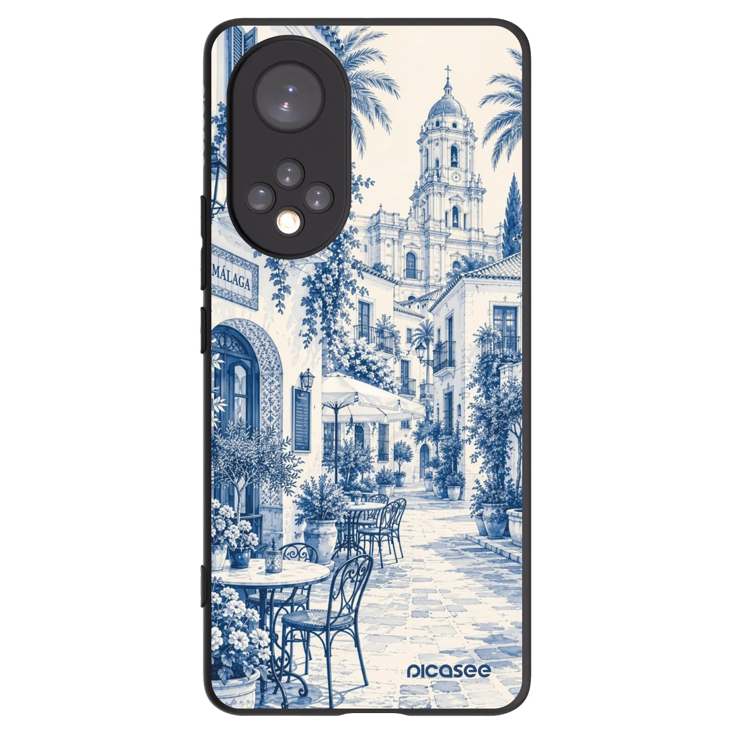 Picasee fekete szilikon tok az alábbi mobiltelefonokra Honor 50 5G - Calle Azul