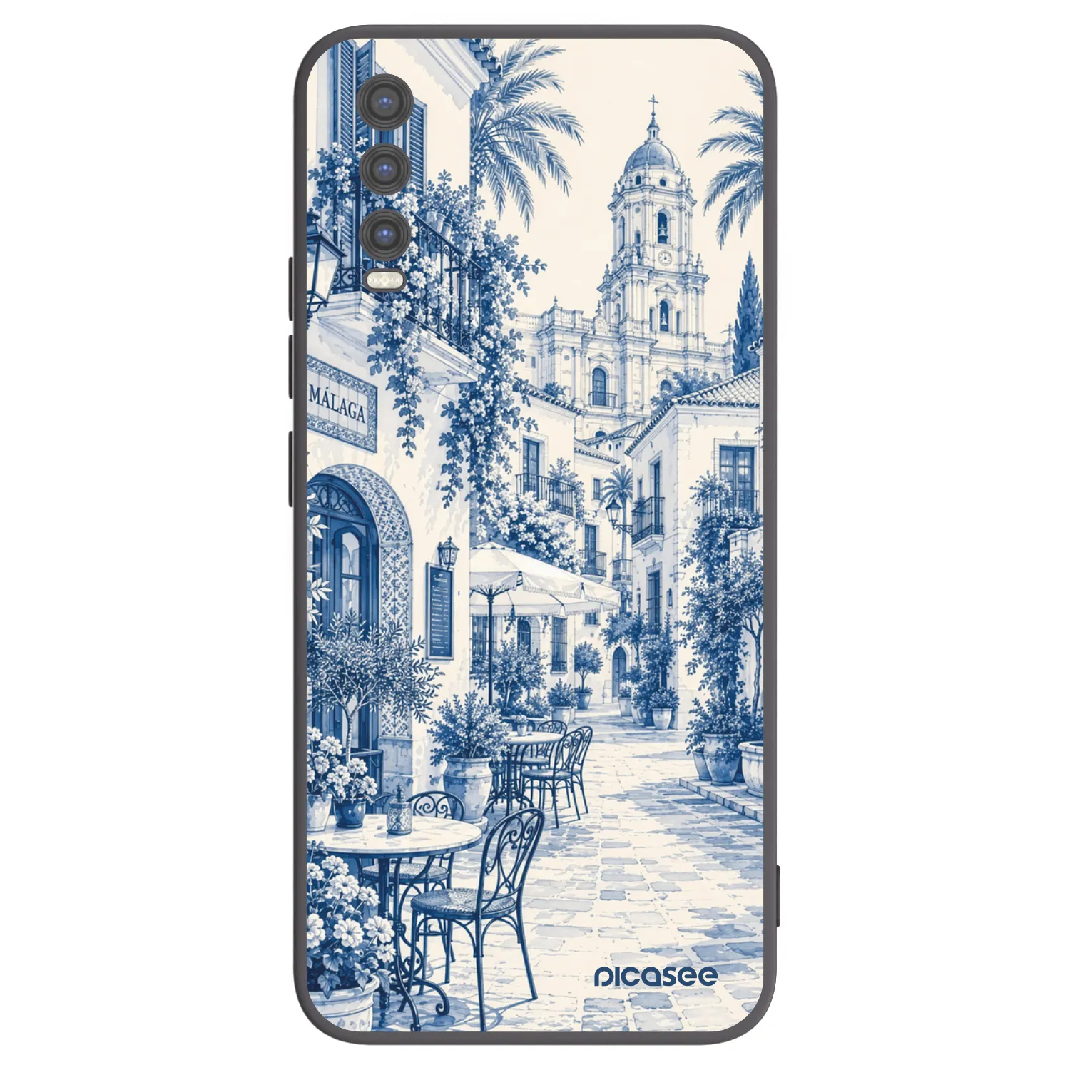 Picasee fekete szilikon tok az alábbi mobiltelefonokra Vivo Y20s - Calle Azul