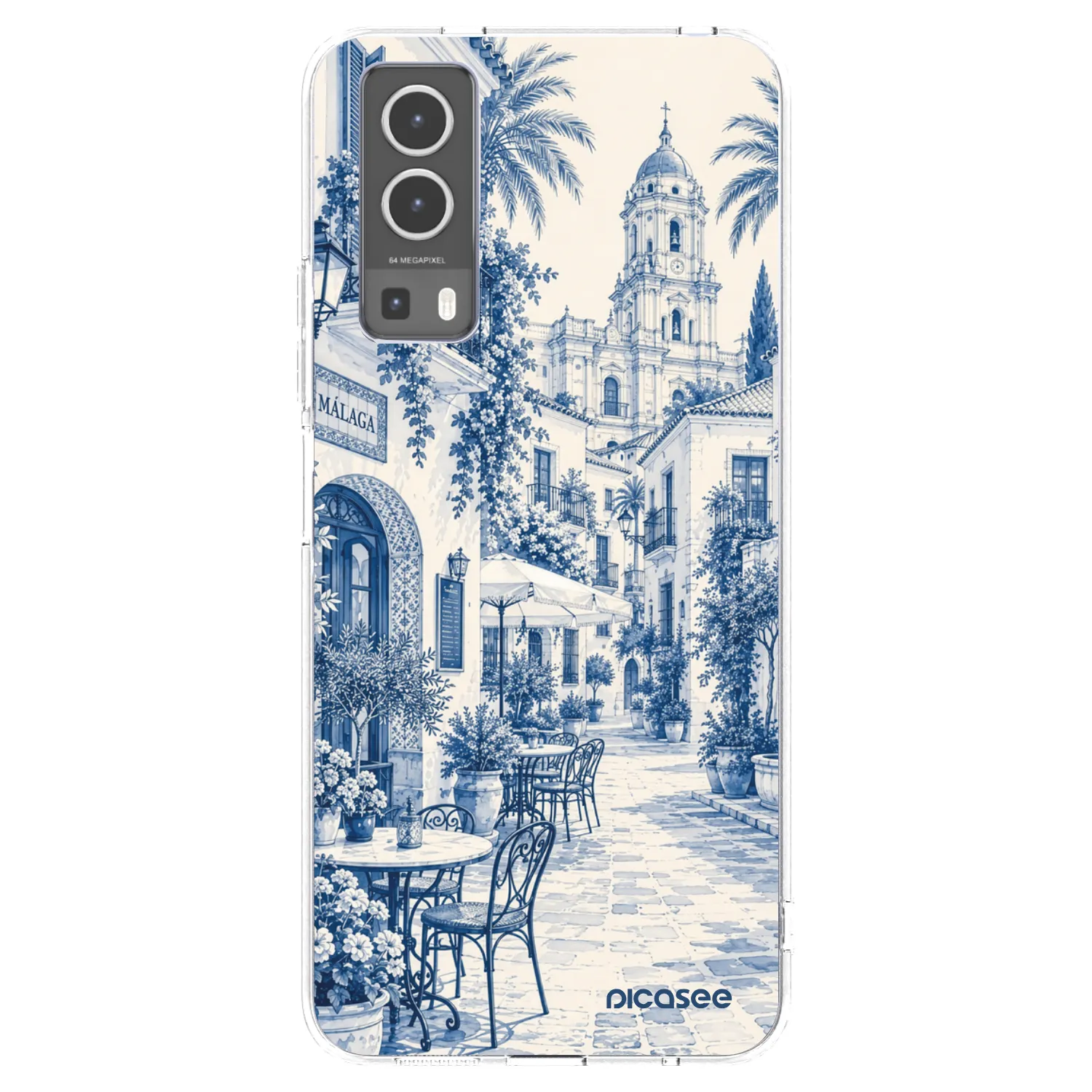 Picasee átlátszó szilikon tok az alábbi mobiltelefonokra Vivo Y72 5G - Calle Azul