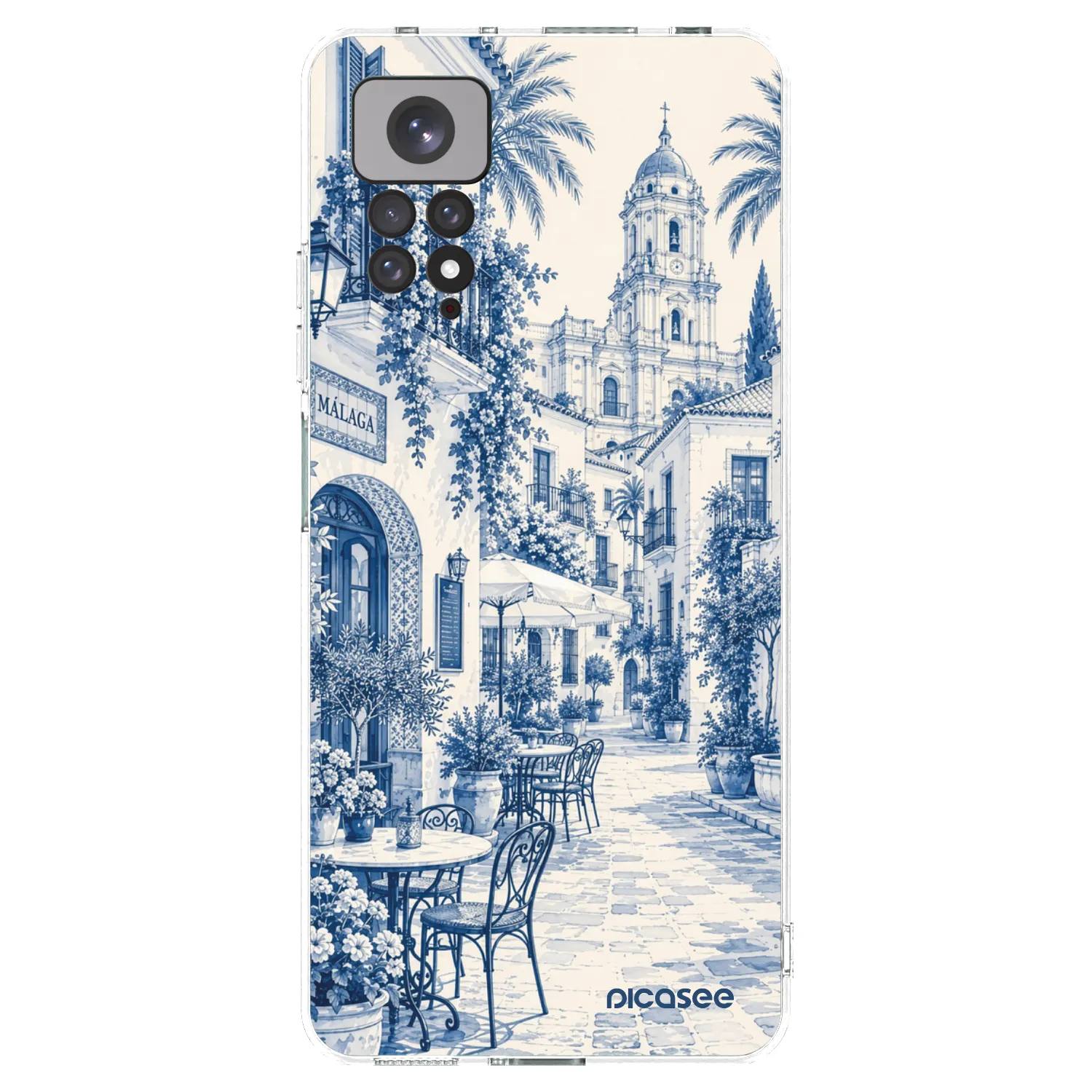 Picasee átlátszó szilikon tok az alábbi mobiltelefonokra Xiaomi Redmi Note 11 - Calle Azul