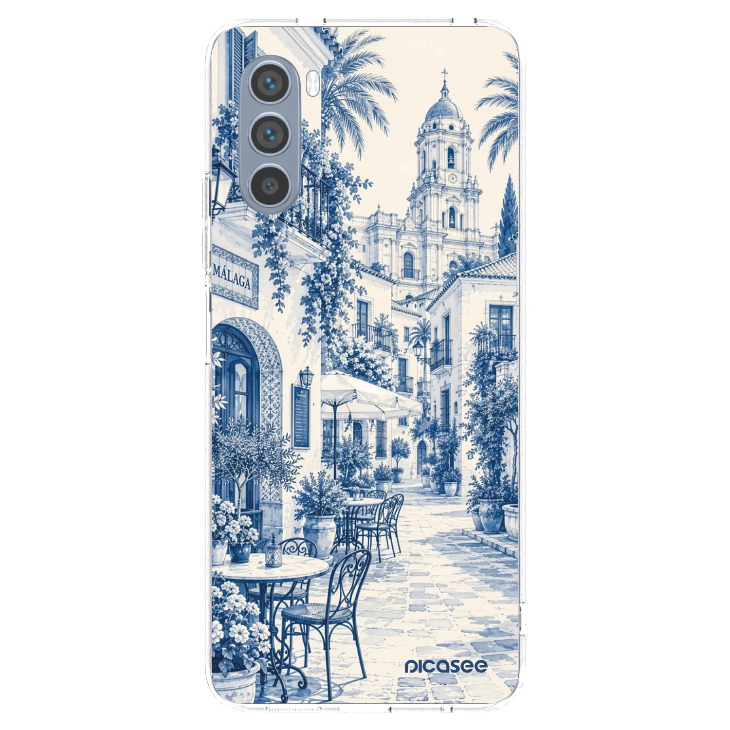 Picasee átlátszó szilikon tok az alábbi mobiltelefonokra Motorola Moto G62 - Calle Azul