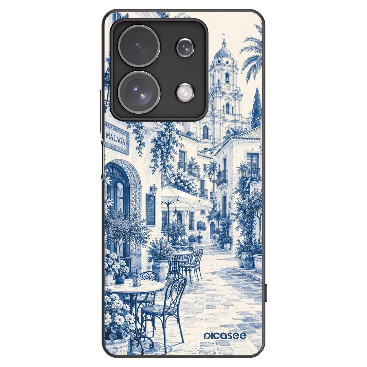 Picasee fekete szilikon tok az alábbi mobiltelefonokra Xiaomi Redmi Note 13 Pro 4G - Calle Azul