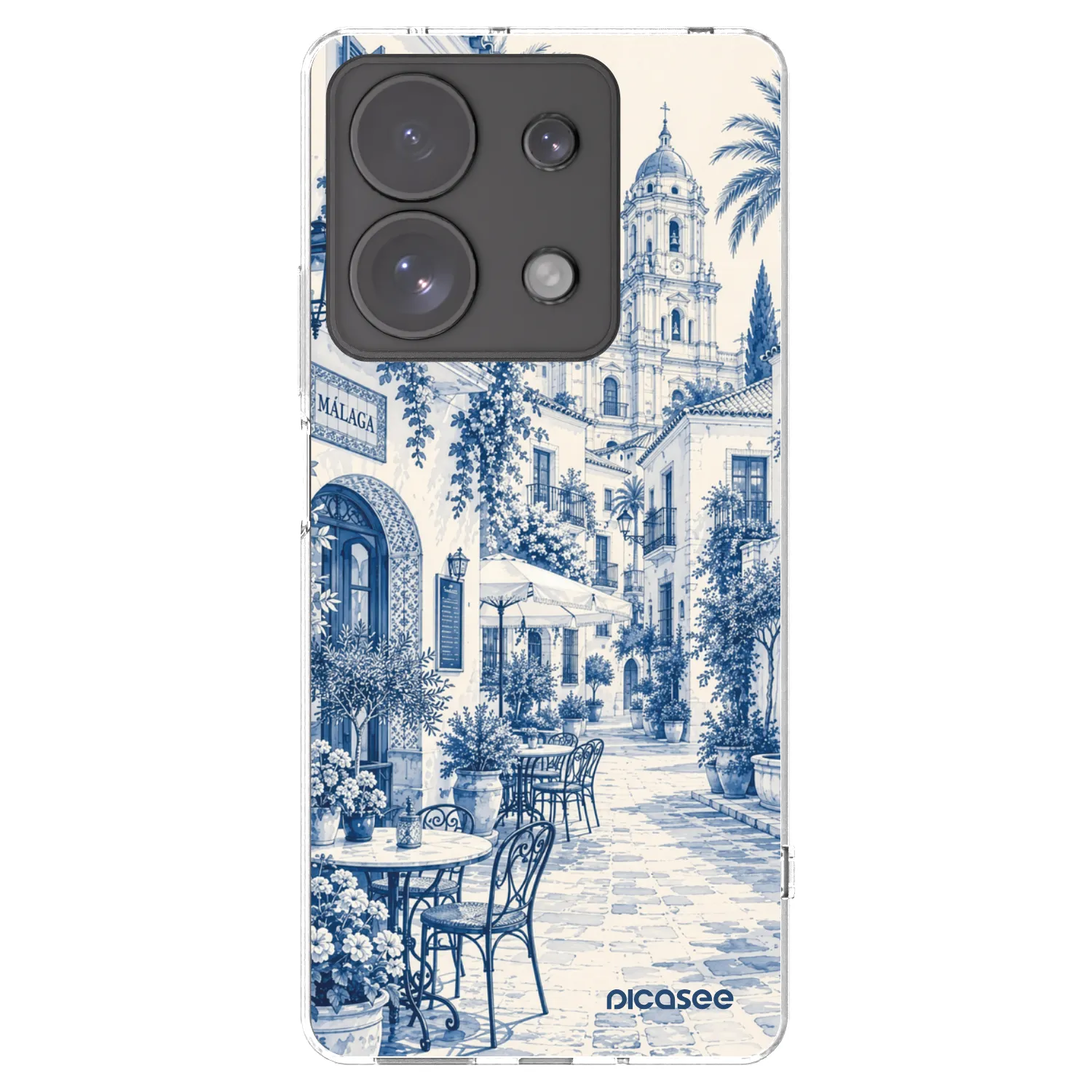 Picasee átlátszó szilikon tok az alábbi mobiltelefonokra Xiaomi Redmi Note 13 Pro 4G - Calle Azul