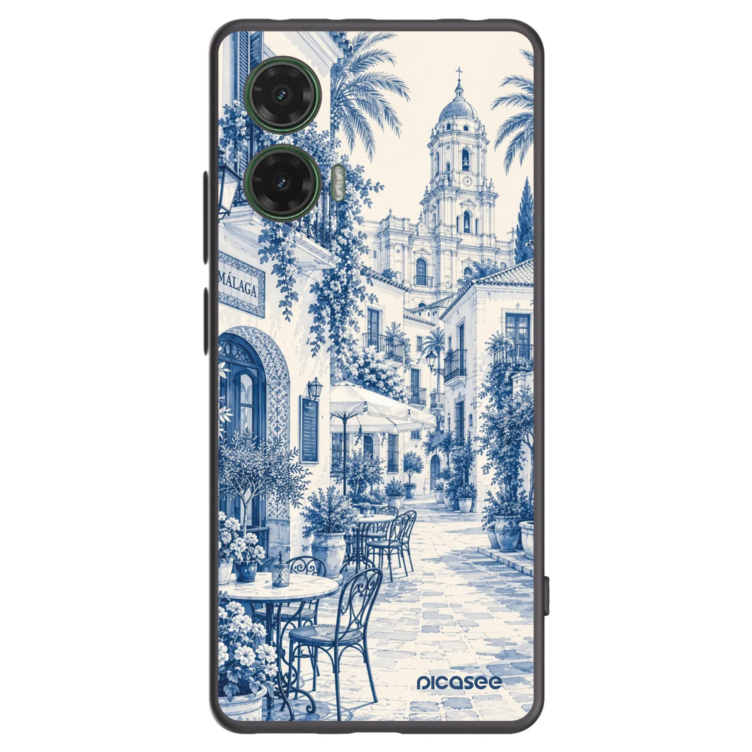 Picasee fekete szilikon tok az alábbi mobiltelefonokra Motorola Moto G35 5G - Calle Azul