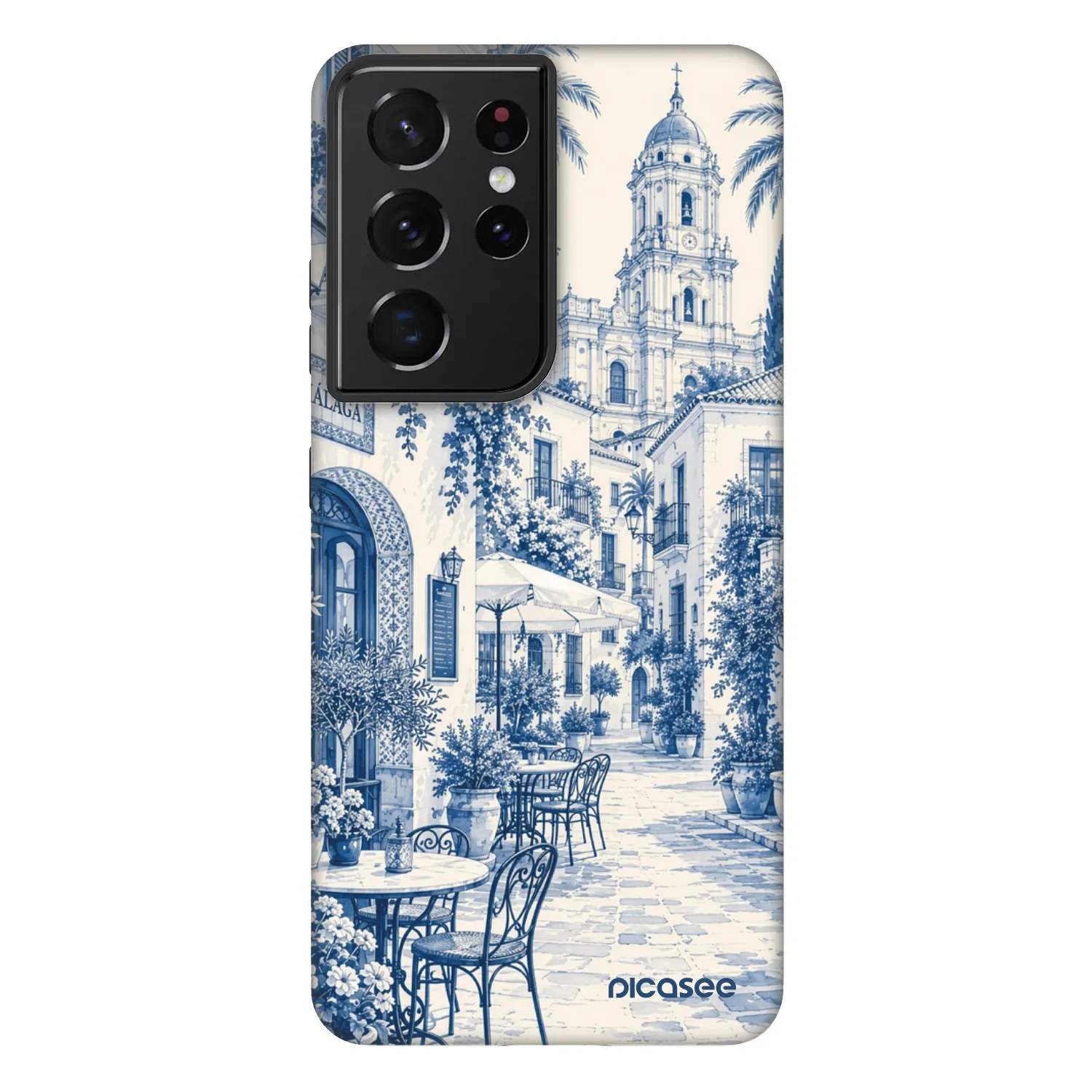 Picasee Fashion Case Samsung Galaxy S21 Ultra 5G G998B - Calle Azul