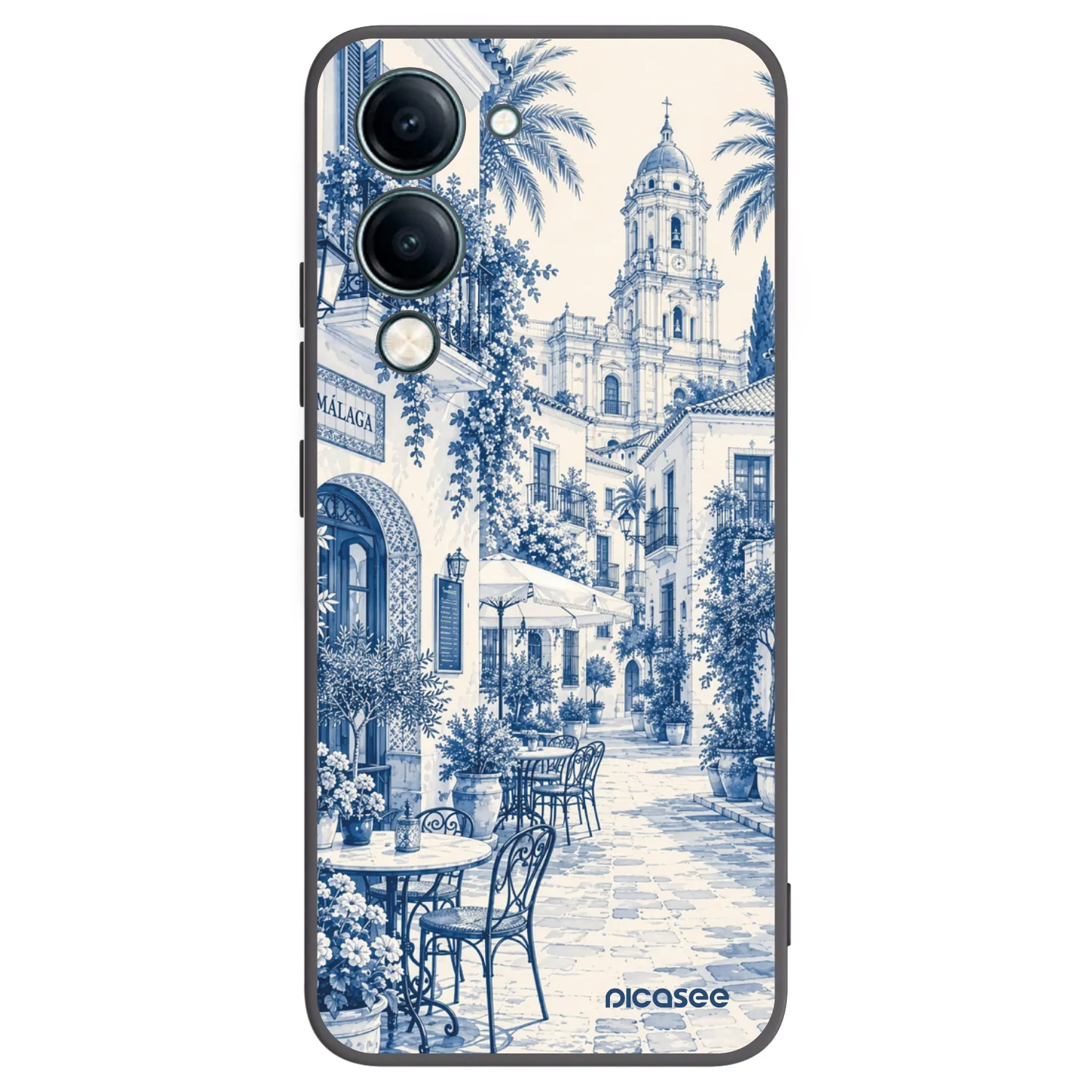Picasee fekete szilikon tok az alábbi mobiltelefonokra Vivo Y29s 5G - Calle Azul