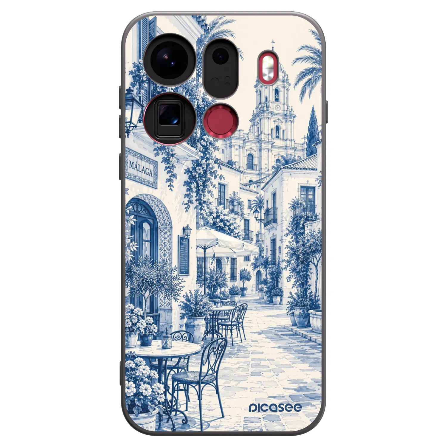 Picasee fekete szilikon tok az alábbi mobiltelefonokra OPPO Find X9 Pro - Calle Azul