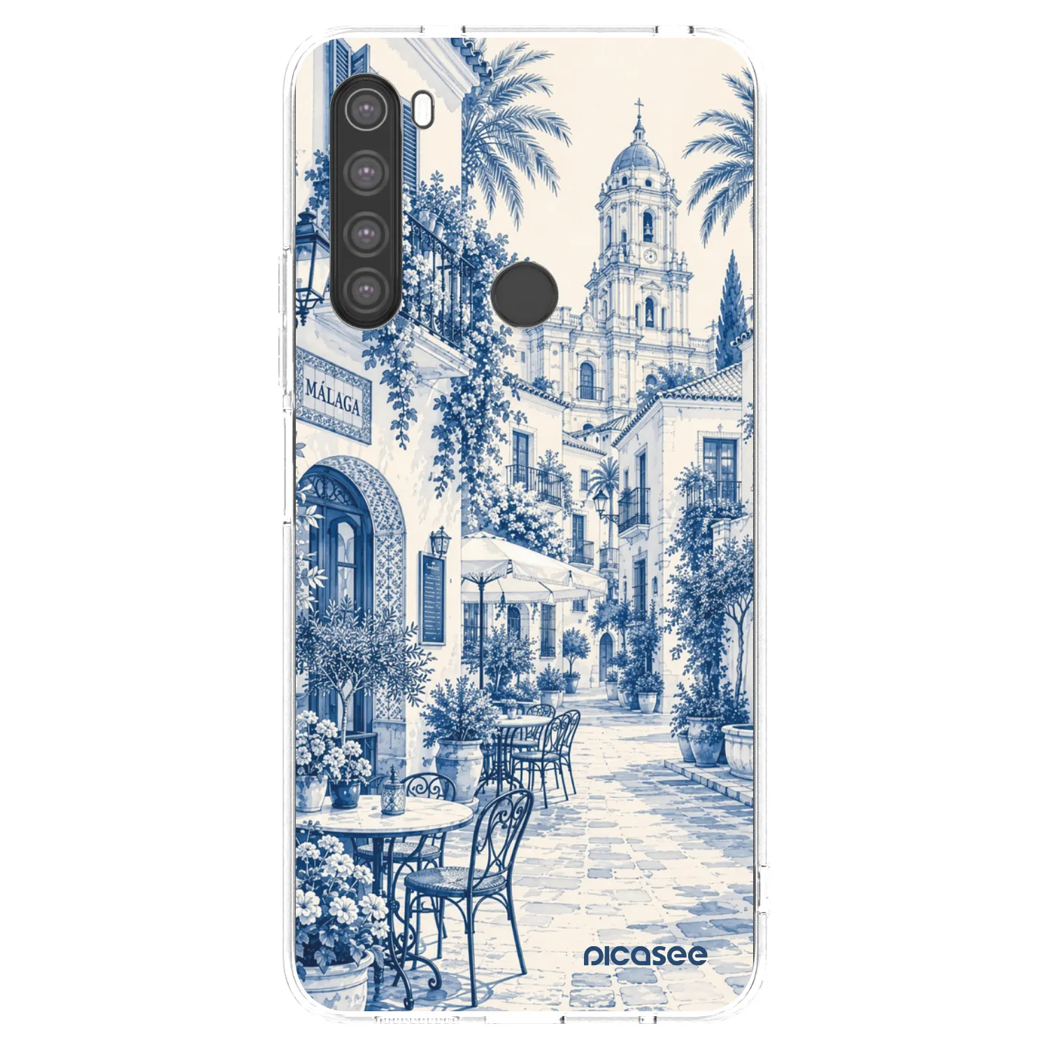 Picasee átlátszó szilikon tok az alábbi mobiltelefonokra Xiaomi Redmi Note 8 - Calle Azul