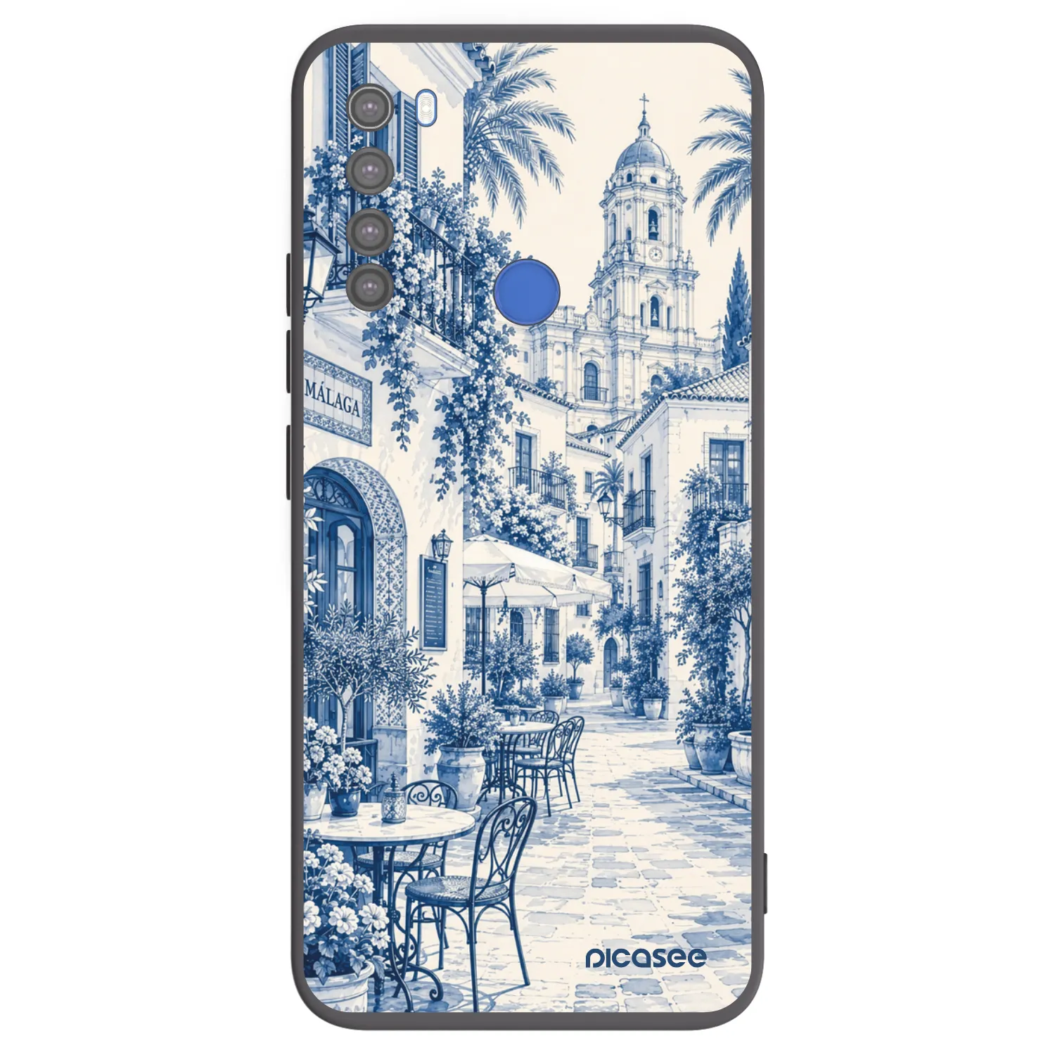 Picasee fekete szilikon tok az alábbi mobiltelefonokra Xiaomi Redmi Note 8T - Calle Azul