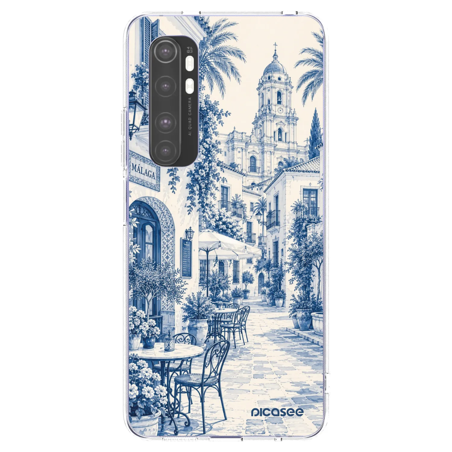 Picasee átlátszó szilikon tok az alábbi mobiltelefonokra Xiaomi Mi Note 10 Lite - Calle Azul