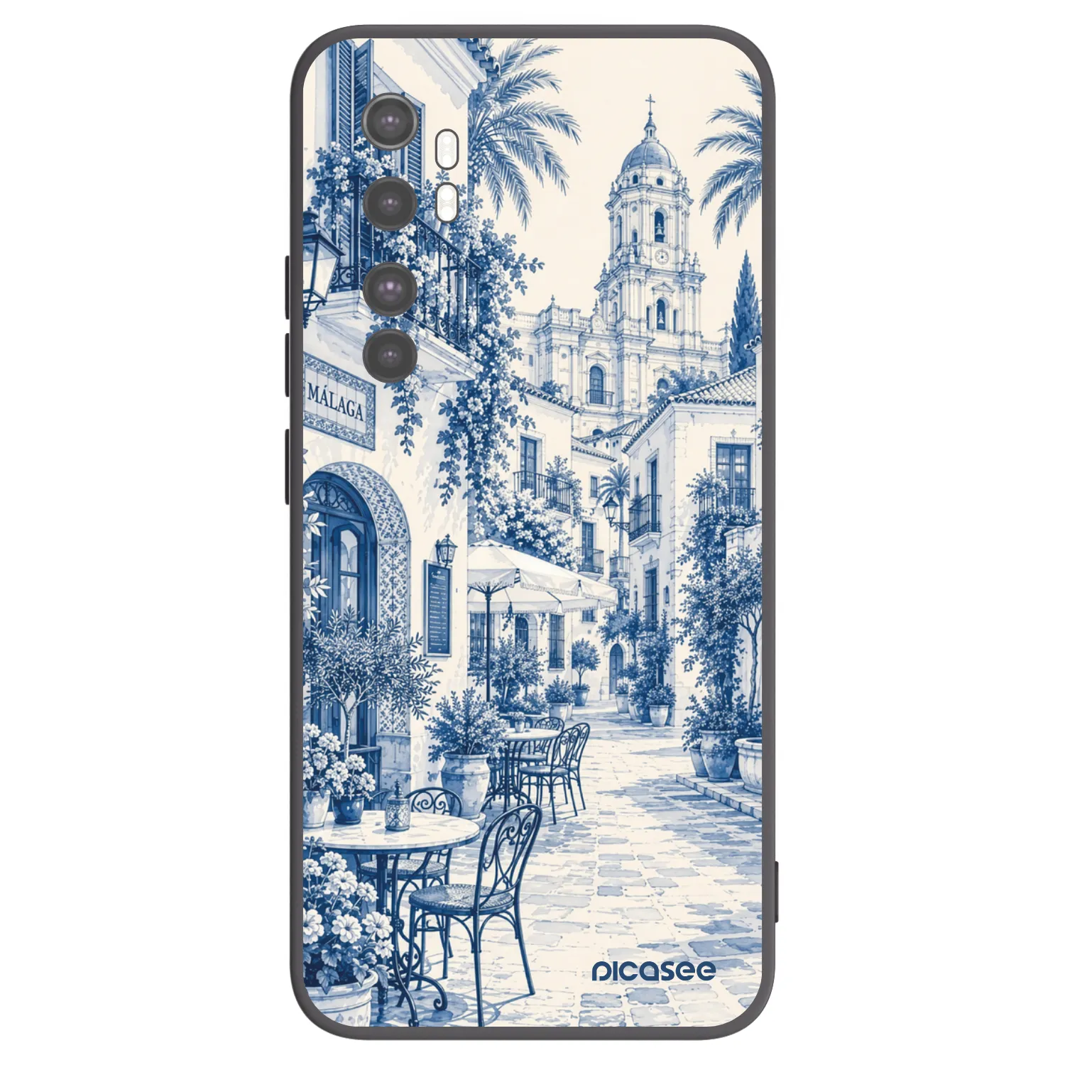 Picasee fekete szilikon tok az alábbi mobiltelefonokra Xiaomi Mi Note 10 Lite - Calle Azul