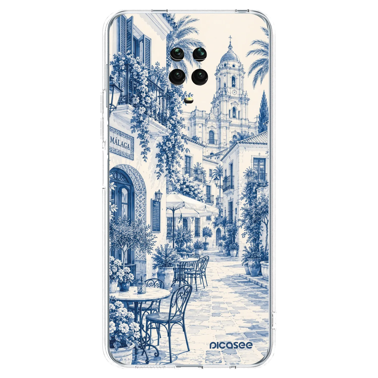 Picasee átlátszó szilikon tok az alábbi mobiltelefonokra Xiaomi Redmi Note 9S - Calle Azul