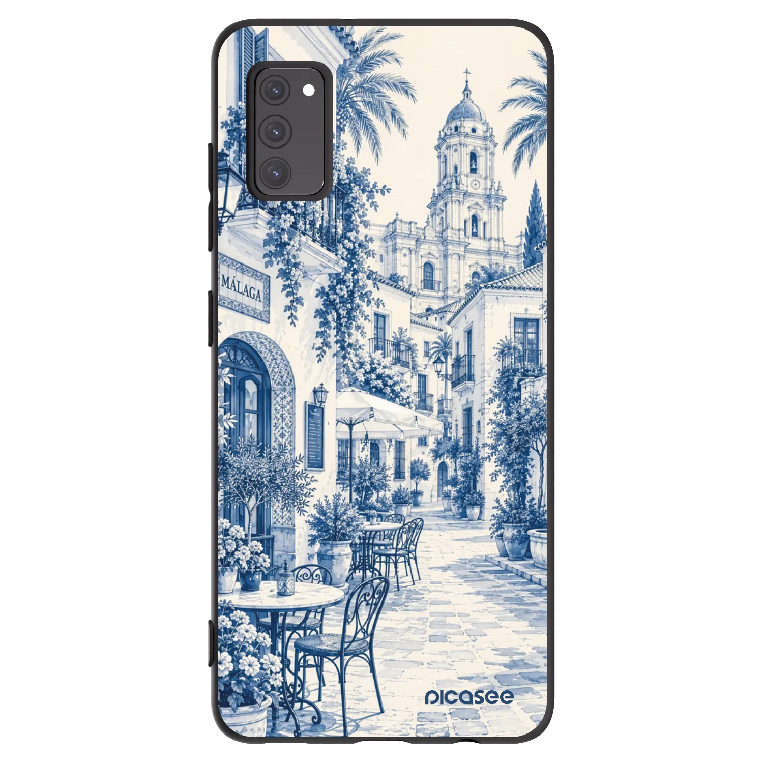 Picasee fekete szilikon tok az alábbi mobiltelefonokra Samsung Galaxy A41 A415F - Calle Azul