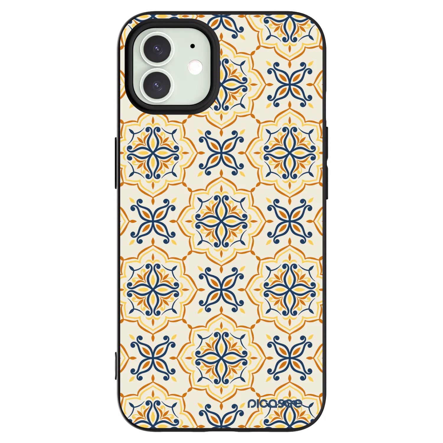 Picasee fekete szilikon tok az alábbi mobiltelefonokra Apple iPhone 12 - Majolica