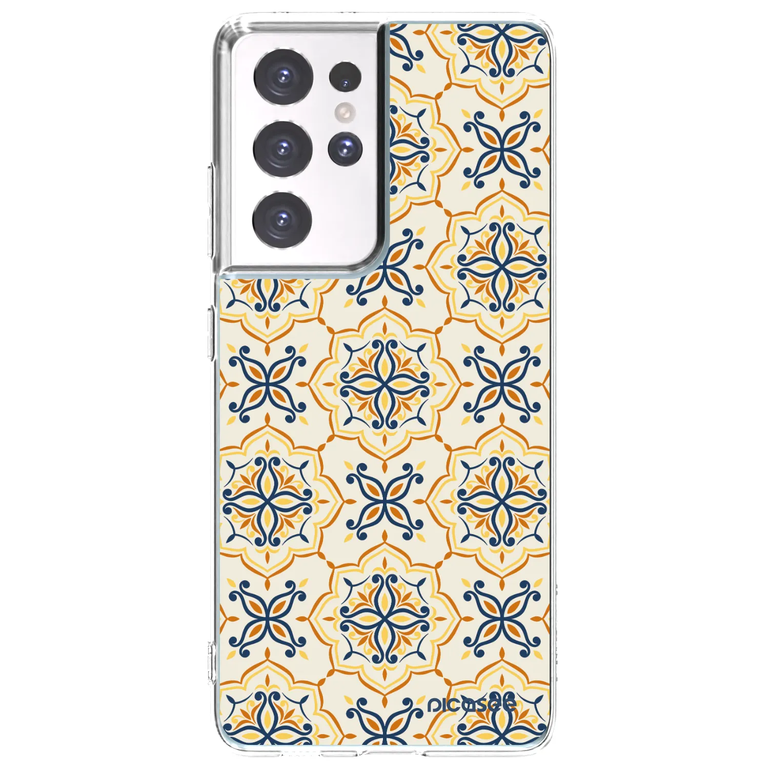 Picasee átlátszó szilikon tok az alábbi mobiltelefonokra Samsung Galaxy S21 Ultra 5G G998B - Majolica