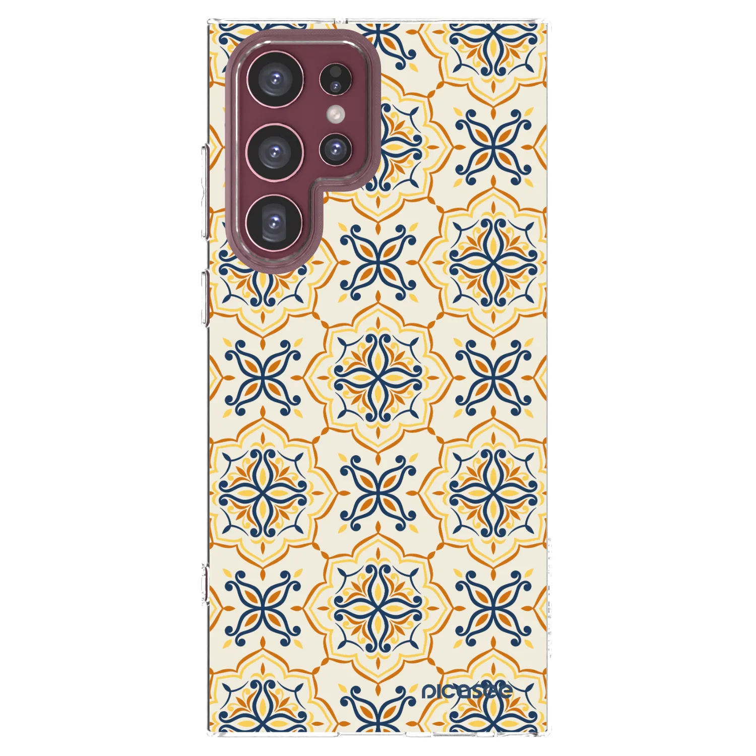 Picasee átlátszó szilikon tok az alábbi mobiltelefonokra Samsung Galaxy S22 Ultra 5G - Majolica